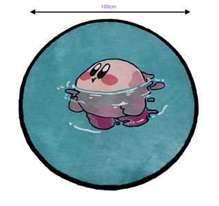 Handmade Kirby Swimming Rug