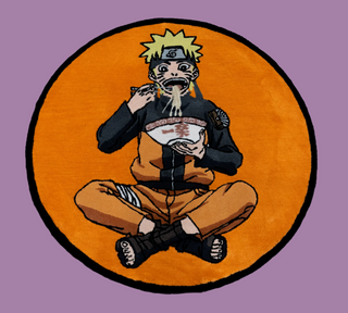 Handmade Naruto Noodle Rug